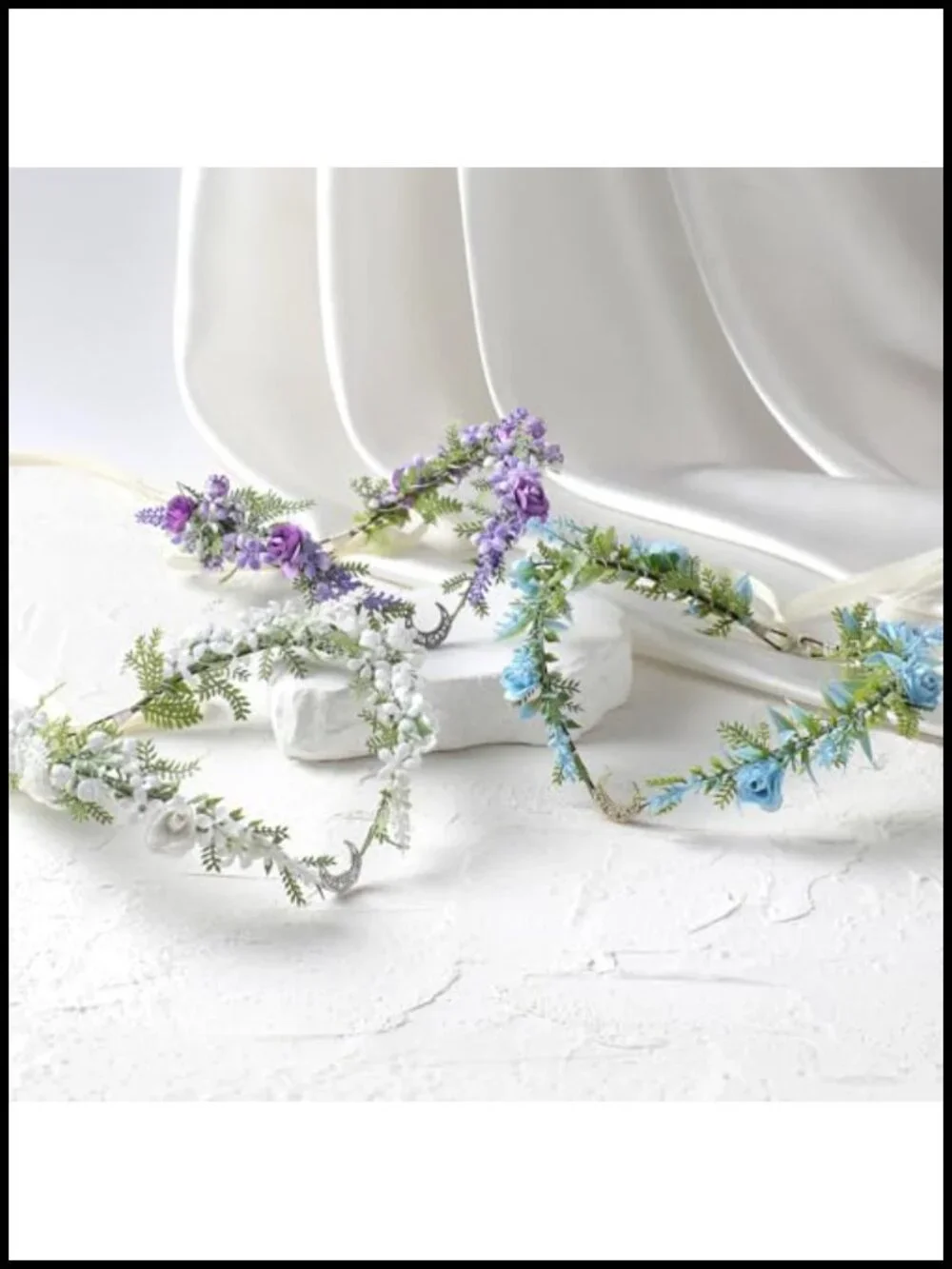 Fairy Flower Crown Women Elf Woodland Headpiece Cosplay Wedding